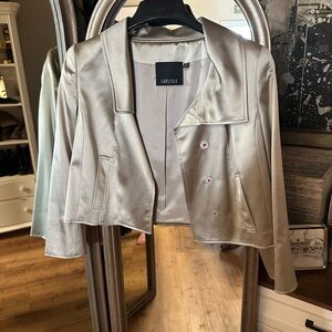 Carlisle Women's Elegant Silver Blazer